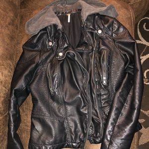 Free People leather jacket